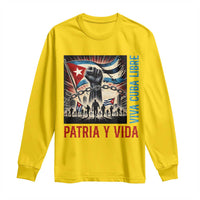 Cuban American Pride Long Sleeve Shirt Viva Cuba Libre Supporter