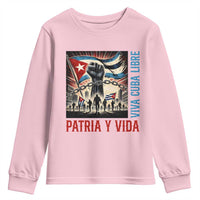 Cuban American Pride Youth Sweatshirt Viva Cuba Libre Supporter