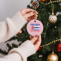 Cuban American Pride Ceramic Ornament Freedom For Cuba