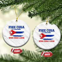 Cuban American Pride Ceramic Ornament Freedom For Cuba