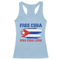 Cuban American Pride Racerback Tank Top Freedom For Cuba