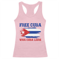 Cuban American Pride Racerback Tank Top Freedom For Cuba