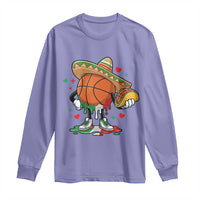 Funny Cinco De Mayo Basketball Long Sleeve Shirt Mexican Fiesta Party