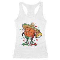 Funny Cinco De Mayo Basketball Racerback Tank Top Mexican Fiesta Party