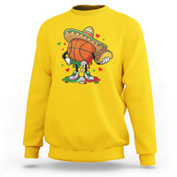 Funny Cinco De Mayo Basketball Sweatshirt Mexican Fiesta Party
