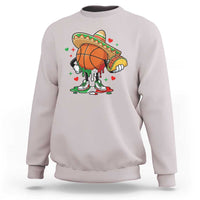 Funny Cinco De Mayo Basketball Sweatshirt Mexican Fiesta Party