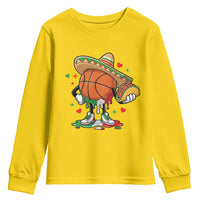 Funny Cinco De Mayo Basketball Youth Sweatshirt Mexican Fiesta Party