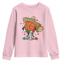 Funny Cinco De Mayo Basketball Youth Sweatshirt Mexican Fiesta Party