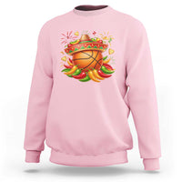 Funny Cinco De Mayo Basketball Sweatshirt Mexican Fiesta Hoops Party