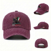 Cinco De Mayo Battle Of Puebla Washed Cotton Baseball Cap Historical Mexican Heritage