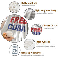 Free Cuba Throw Blanket Stand With Cuban People Gift