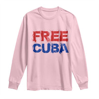 Free Cuba Long Sleeve Shirt Stand With Cuban People Gift