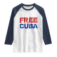 Free Cuba Raglan Shirt Stand With Cuban People Gift