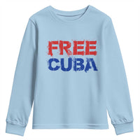 Free Cuba Youth Sweatshirt Stand With Cuban People Gift