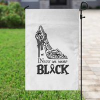 In May We Wear Black Garden Flag Skin Cancer Support Gift For Her