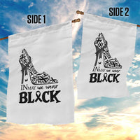 In May We Wear Black Garden Flag Skin Cancer Support Gift For Her