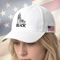 In May We Wear Black Baseball Cap Skin Cancer Support Gift For Her