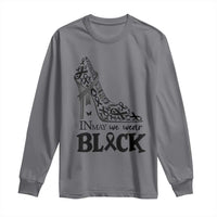 In May We Wear Black Long Sleeve Shirt Skin Cancer Support Gift For Her