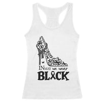In May We Wear Black Racerback Tank Top Skin Cancer Support Gift For Her