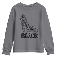 In May We Wear Black Youth Sweatshirt Skin Cancer Support Gift For Her
