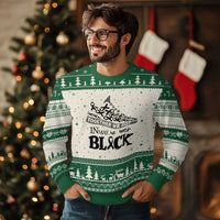 In May We Wear Black Ugly Christmas Sweater Melanoma Support Family Gift