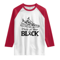 In May We Wear Black Raglan Shirt Melanoma Support Family Gift