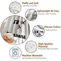 Fuck Melanoma Awareness Throw Blanket Skeleton Hand Ribbon Warrior Gift