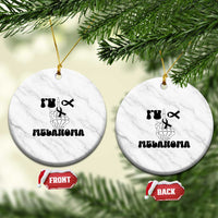 Fuck Melanoma Awareness Ceramic Ornament Skeleton Hand Ribbon Warrior Gift