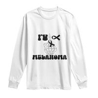 Fuck Melanoma Awareness Long Sleeve Shirt Skeleton Hand Ribbon Warrior Gift