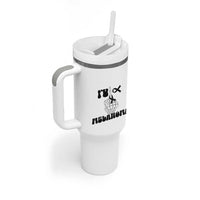 Fuck Melanoma Awareness Tumbler With Handle Skeleton Hand Ribbon Warrior Gift