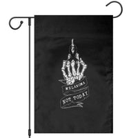 Melanoma Fighter Not Today Garden Flag Skin Cancer Awareness Gift