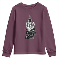 Melanoma Fighter Not Today Youth Sweatshirt Skin Cancer Awareness Gift