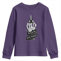 Melanoma Fighter Not Today Youth Sweatshirt Skin Cancer Awareness Gift