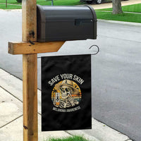 Funny Melanoma Cancer Awareness Graphic Garden Flag Save Your Skin