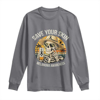 Funny Melanoma Cancer Awareness Graphic Long Sleeve Shirt Save Your Skin
