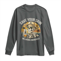 Funny Melanoma Cancer Awareness Graphic Long Sleeve Shirt Save Your Skin