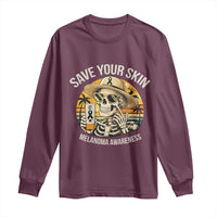 Funny Melanoma Cancer Awareness Graphic Long Sleeve Shirt Save Your Skin