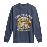 Funny Melanoma Cancer Awareness Graphic Long Sleeve Shirt Save Your Skin
