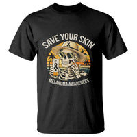 Funny Melanoma Cancer Awareness Graphic T Shirt Save Your Skin