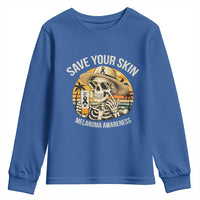 Funny Melanoma Cancer Awareness Graphic Youth Sweatshirt Save Your Skin