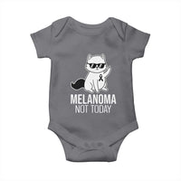 Melanoma Fighter Cat Baby Onesie Not Today Skin Cancer Awareness