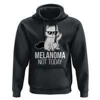 Melanoma Fighter Cat Hoodie Not Today Skin Cancer Awareness