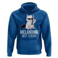 Melanoma Fighter Cat Hoodie Not Today Skin Cancer Awareness