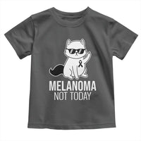 Melanoma Fighter Cat Toddler T Shirt Not Today Skin Cancer Awareness