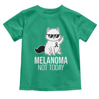 Melanoma Fighter Cat Toddler T Shirt Not Today Skin Cancer Awareness