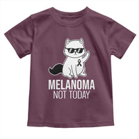 Melanoma Fighter Cat Toddler T Shirt Not Today Skin Cancer Awareness