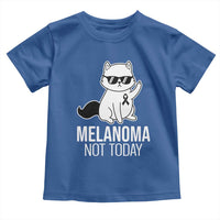 Melanoma Fighter Cat Toddler T Shirt Not Today Skin Cancer Awareness