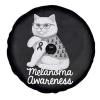 British Shorthair Skin Cancer Awareness Spare Tire Cover Melanoma Fighter Cat Gift
