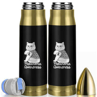 British Shorthair Skin Cancer Awareness Bullet Tumbler Melanoma Fighter Cat Gift