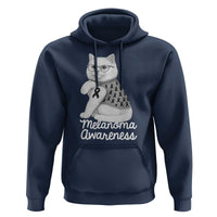 British Shorthair Skin Cancer Awareness Hoodie Melanoma Fighter Cat Gift